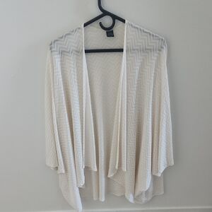 OSFM Elegant Cream Women's Cardigan Shawl
